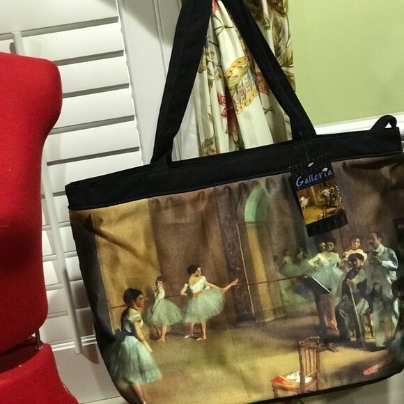 Galleria zippered tote bag (Degas' Ballerinas) - Picture 1 of 8